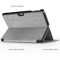 Housse légère et antichoc en cuir PU MoKo pour tablette Surface Pro 6 5 4 Pro LTE