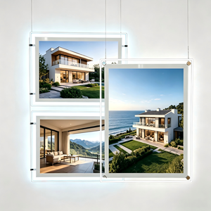 A4 A3 <b>A2</b> A1 A0 Real Estate Window Display LED Light Box Magnetic <b>Frame</b> Lightbox Acrylic Hanging Led Light Boxes - Product Image 1