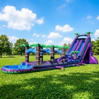 Toboggan aquatique gonflable en PVC de qualité commerciale, design Popsicle Mushroom, pour usage en jardin avec location de piscine - Prix de gros