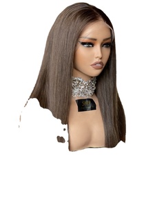 Alta calidad doble ahogamiento frente de encaje Color Rubio mejor encaje transparente recto Largo con Pelo de bebé - Product Image 3