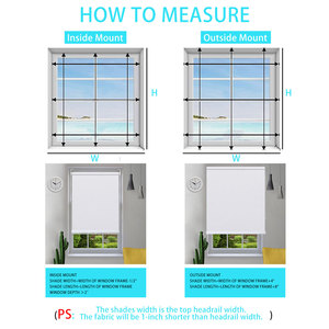Đầy đủ Màn dây điều khiển bằng tay dễ dàng để làm sạch rèm cuốn cho nhà & nhà ánh sáng chặn và Bảo vệ UV kích thước tùy chỉnh - Product Image 6