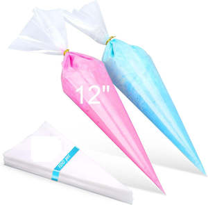 Sacs à pâtisserie jetables anti-éclatement 12 14 16 18 pouces, qualité alimentaire, extra épais en HDPE, pour la décoration de gâteaux et la glaçage - Product Image 5