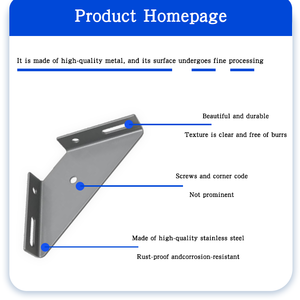 Cadre de lit triangulaire à Angle droit en <span class=keywords><strong>fer</strong></span> accessoire épaississement Code d'angle fixe meubles prévention de la rouille <span class=keywords><strong>salon</strong></span> extérieur - Product Image 4