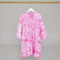T-shirt décontracté tie-dye pour hommes, coupe oversize, en tissu 100% coton, style streetwear, disponible en OEM/ODM