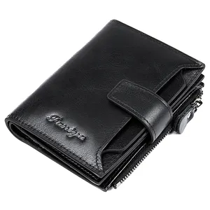 Wholesale Oil Wax Cowhide Genuine Leather Wallets For Men