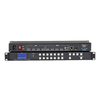 Conmutador de Matriz de Audio sin Pérdidas Hardrock WS-C-0404H4 de 4 Entradas y 4 Salidas 4K30Hz con Conmutación sin Interrupciones y Control Remoto Metálico