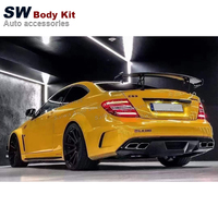 Kit carrosserie pour Mercedes-Benz Classe C W204 C63 Coupé 2008-2014, mise à niveau du pare-chocs, capot, accessoires de voiture, kit de performance