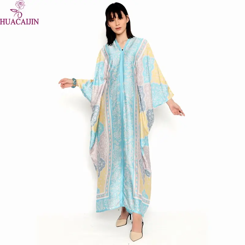 Siskakia Satin Maxi Dress Elegant Ethnic Embroidery Gilding Jalabiya Muslim Dubai Arabic Robe Moroccan Kaftan For Women