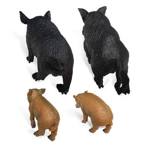 Simulación de jabalí MODELO DE Animal conjunto sólido estático jabalí macho y figura de cochinillo escultura detallada de vida silvestre - Product Image 4