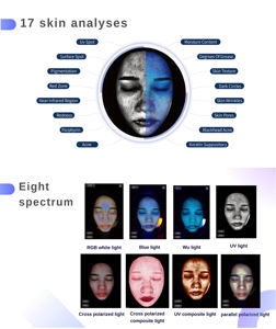 # Informe enviado al correo electrónico #8 Light Spectrum 3D Magic Mirror Skin Analyzer Machine - Product Image 3