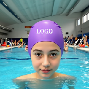 <span class=keywords><strong>Bonnet</strong></span> de bain personnalisé en silicone pour entraînement de course, <span class=keywords><strong>bonnet</strong></span> de bain unisexe à haute élasticité et logo personnalisé pour adulte, <span class=keywords><strong>bonnet</strong></span> de bain sec et sans couture - Product Image 3