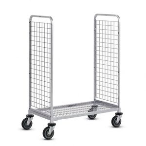 भारी-शुल्क इस्पात फोल्डिंग मोबाइल लॉजिस्टिक्स ट्रॉली एक्सप्रेस भंडारण भंडारण पिंजरे गोदाम का उपयोग कारोबार कार्ट्स पैलेट जस्ती जस्ती - Product Image 5