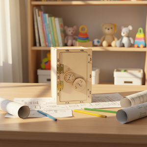 Coffre-fort en bois 3D personnalisé à monter soi-même, kit scientifique STEM, tirelire mécanique à code, modèle en contreplaqué, jouet, vente en gros usine - Product Image 5