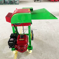 Nouvelle Hacheuse de Forage et de Fourrage à Moteur Diesel/Essence pour l'Élevage, Capacité 1 Tonne/Heure, pour Paille Métallique, Tiges de Maïs et Herbe