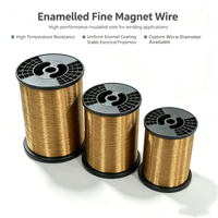 Fil magnétique émaillé EIW CCA 0,63 mm, classe H, revêtement en polyimide, cuivre recouvert d'aluminium, bobinage haute température