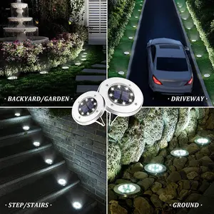 2023 New Hot Sale Solar Ground Lights Outdoor Garden Customized Solar Underground Lights