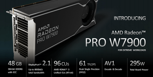 Carte graphique professionnelle Radeon PRO W7900, toute nouvelle W7900 - Product Image 3