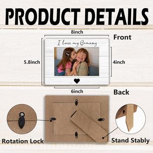 Cadre <span class=keywords><strong>photo</strong></span> « J'aime ma grand-mère », cadeaux pour la fête des mères pour la grand-mère, cadeaux pour la grand-mère, cadres <span class=keywords><strong>photo</strong></span> en bois - Product Image 5