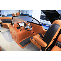 Bateau ponton KINOCEAN 22 pieds avec remorque, moteur hors-bord 150 CV, certifié CE, pour la pêche, les fêtes et les balades sur le lac