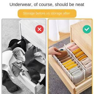 Modern Mesh Storage Compartment Space-Saving Wardrobe Storage Bags for Underwear and Bra Closet and Cabinet Use - Product Image 5