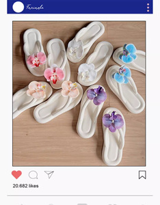 Sandalias de Playa Planas Antideslizantes con Diseño de Orquídea Mariposa, Tendencia en Instagram, para Mujer, Verano 2026 - Product Image 6