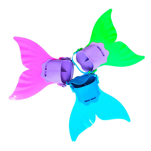 Ailerons de natation pour sports nautiques, plongée, snorkeling, ailerons de sirène et monofin en silicone pour enfants - Product Image 5