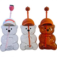 Gobelet en verre édition limitée Halloween avec couvercle et paille, bouteille d'eau haute transparence pour café, jus et cadeaux de fêtes