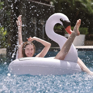 Bouée gonflable en forme de cygne pour adultes, avec <span class=keywords><strong>chambre</strong></span> à <span class=keywords><strong>air</strong></span> en plastique - Product Image 4