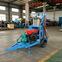 MIKTON MKD-200 Foreuse de puits d'eau diesel sur chenilles 200m avec pompe et moteur, portable pour l'approvisionnement en eau rural en Afrique