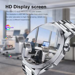 Reloj inteligente de negocios AMOLED con 3 correas para hombre, reloj inteligente de 2024, reloj inteligente Pro <span class=keywords><strong>Plus</strong></span> para hombre - Product Image 2