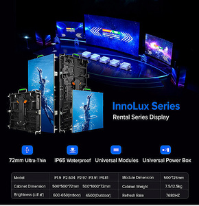 Système de mur vidéo LED clé en main EG P1.9 P2.6 P3.9 Never Black, écran flexible incurvé pour location intérieure, panneau d'affichage de scène - Product Image 2
