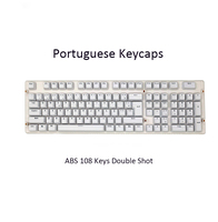 Usine Coloré Double Shot ABS Brésilien Portugais ABNT Keycaps Clavier De Jeu pour 104 87 TKL 61 60% Clavier Bon Prix