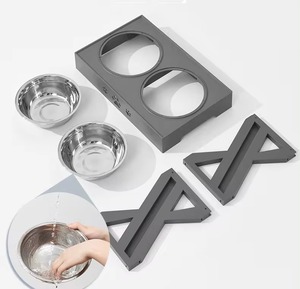 Tigelas Elevadas para Cães em Aço Inoxidável Ecológicas ZMaker com Alimentador Lento, 5 Alturas Ajustáveis - Product Image 6