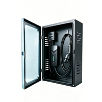 Boîtier de chargeur de véhicule électrique extérieur étanche IP54 OEM ODM, montage mural, boîte de charge de véhicule électrique en acier laminé à froid avec revêtement en poudre
