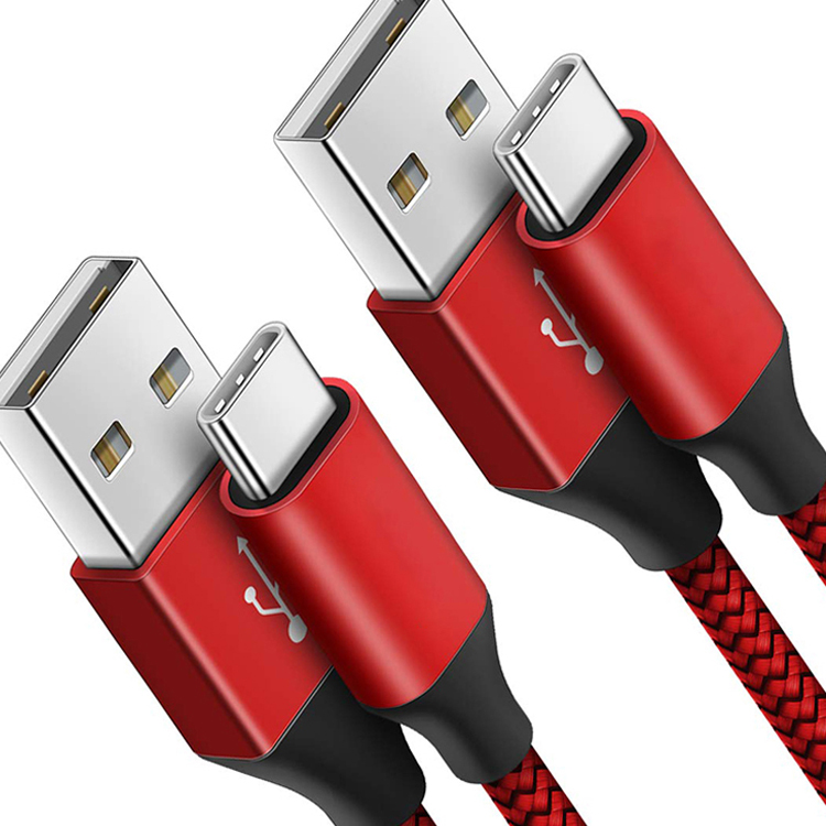 Wholesale 1m 2.1a 3.0a Nylon Braided Charging Colored Phone Charger Cord One Shave Cable