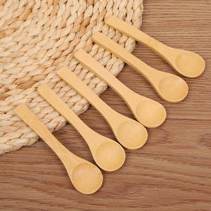 ช้อนไม้ไผ่แบบใช้แล้วทิ้งเป็นมิตรกับสิ่งแวดล้อมพร้อมโลโก้สั่งทำได้ (หลายขนาด) สำหรับน้ำผึ้ง/กาแฟ/น้ำมันมะพร้าว/ซุป-คุณภาพสูง - Product Image 1
