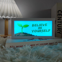 Boîte Lumineuse en Papier Découpé 3D Anime Japonais Cadre Boîte à Ombres Manga Veilleuse LED Lampe de Bureau pour Chambre Cadeaux d'Anniversaire