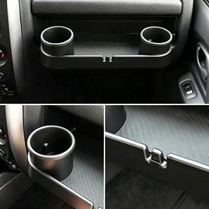 Plateau de rangement pour boîte à gants avec double porte-gobelets, pour Suzuki Jimny JB33 JB43 1998-2018, boîte de rangement pour tableau de bord en ABS - Product Image 2