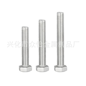 Vis hexagonales en acier inoxydable Zhongyi 304 M3 M4 M5 M6 M8 M10 M12 M14 M16 Classe 10.9 12.9 Norme DIN933 - Product Image 4