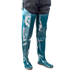 Wader de pêche en PVC à <span class=keywords><strong>5</strong></span> <span class=keywords><strong>couches</strong></span> avec bas de corps <span class=keywords><strong>respirant</strong></span> et imperméable - Product Image 1