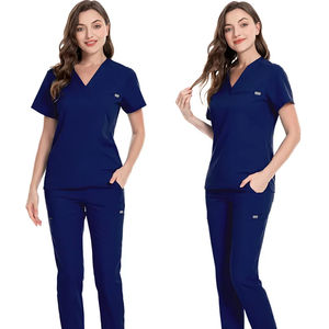 42031LW Traje quirúrgico Uniformes médicos de anatomía gris Uniformes médicos de ambulancia de talla grande - Product Image 1
