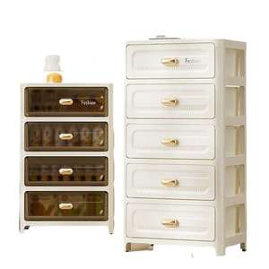 <b>Plastic</b> Storage <b>Drawer</b> Cabinet Rectangle Standing Type Easy To Clean Bedroom Office <b>Organizer</b> Multi Functional <b>Drawer</b> Unit - Product Image 5