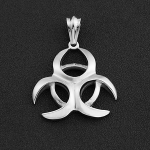 Moda Hip Hop estilo de acero inoxidable BioHazard colgante para hombres Resident Evil colgante <span class=keywords><strong>collar</strong></span> - Product Image 2