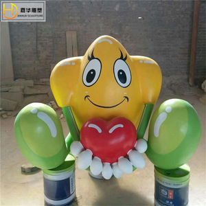 Escultura de Personaje de Dibujos Animados Jiahua, Figura de Fibra de Vidrio para Montar en el Suelo Exterior - Product Image 5