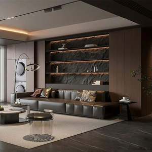 Customizable Modern Minimalist <b>Wooden</b> Living Room <b>Cabinet</b> for Background Wall or Storage Solution - Product Image 6