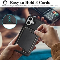 Fashion C3 2 in 1 Mini Dompet Kartu Kredit Magnetik yang Dapat Dilepas untuk Casing Ponsel Iphone 14 15 17 Pro Max Samsung Flip Fold Google