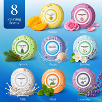 Tablettes de douche effervescentes OEM pour aromathérapie, aux huiles essentielles naturelles, parfumées, relaxantes, à longue durée de diffusion, pour le bain et la douche