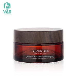 Yan Bao Bì Sang Trọng Đắt Nhất Vòng Thời Trang 100G Màu Đỏ Có Thể Tái Chế Thủy Tinh Vít Cap Jar Óc Chó Nắp Mặt Kem Cơ Thể Chà - Product Image 6