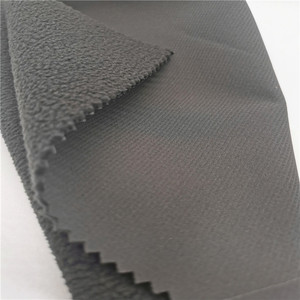 Tissu en polyester et élasthanne, polaire collé, imperméable, <span class=keywords><strong>coupe</strong></span>-<span class=keywords><strong>vent</strong></span>, 320 GSM, pour veste d'extérieur, softshell, uniforme scolaire - Product Image 4