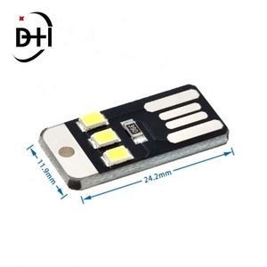 Lote de 10 Lámparas LED para Camping, Senderismo Nocturno, Linterna Portátil de Ahorro de Energía, Mini Linterna Ultrafina USB con Llavero - Product Image 4